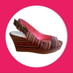 Rampage Colorful Wedge Sandles